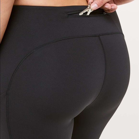 Lululemon Speed Up Crop *21" Black (First Release) Black Size 8 Practically new - Picture 12 of 12